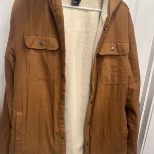 The North Face Tan Jacket with Cream Lining